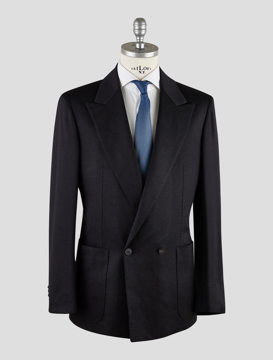 Kiton Knt Black Pa Blazer