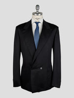 Kiton Knt Black Wool Blazer