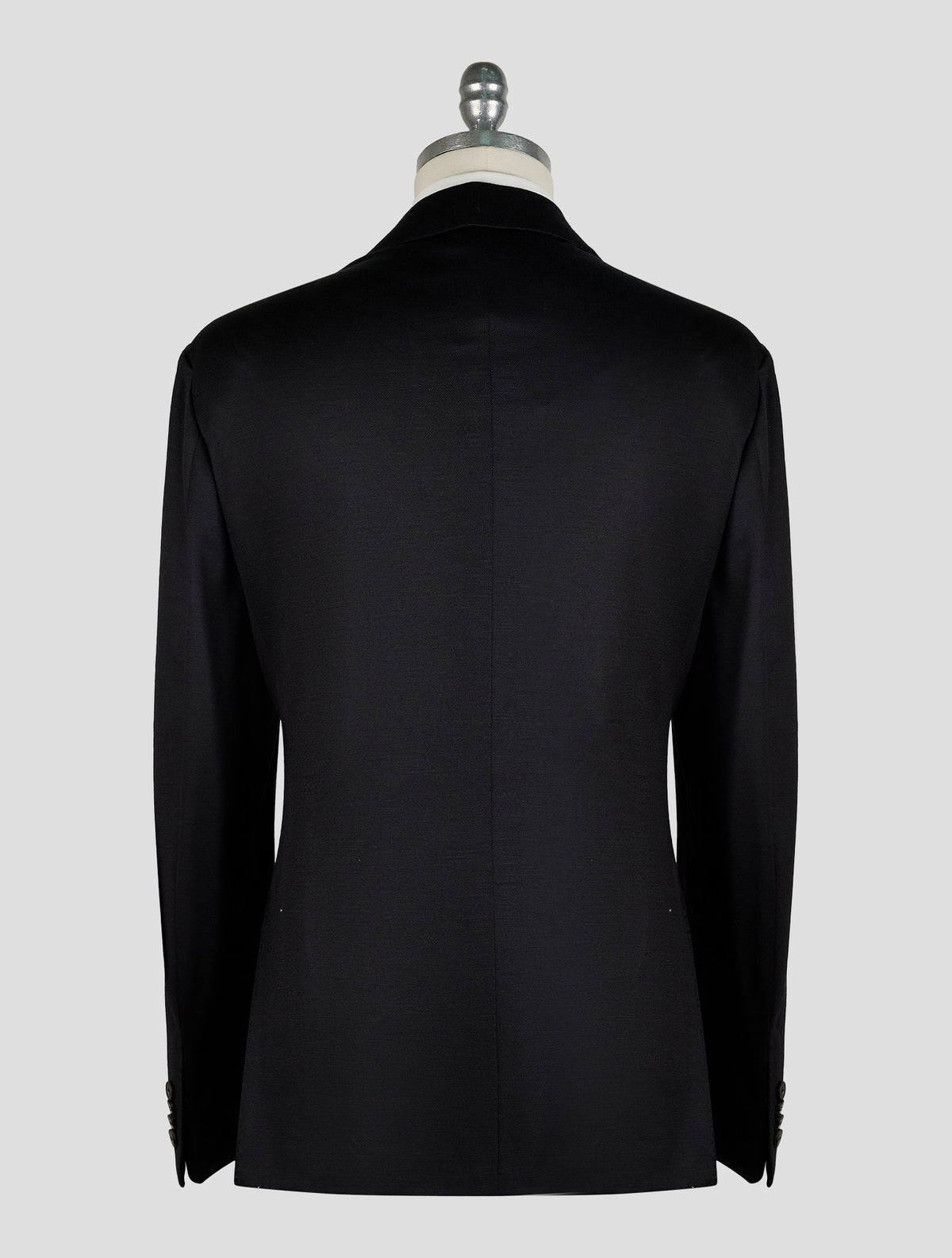 Kiton Knt Black Wool Blazer
