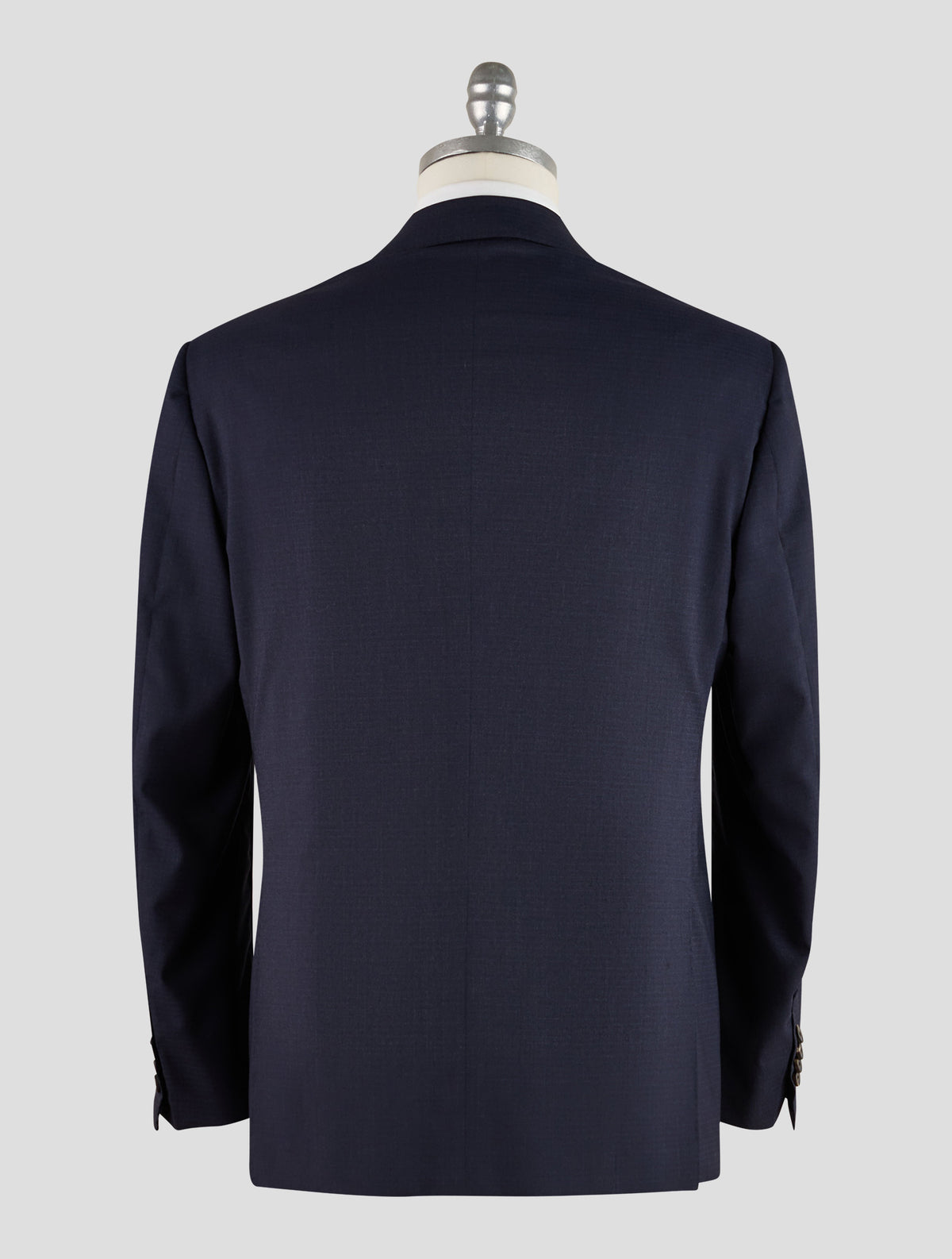 Kiton Knt Dark Blue Virgin Wool Ea Blazer