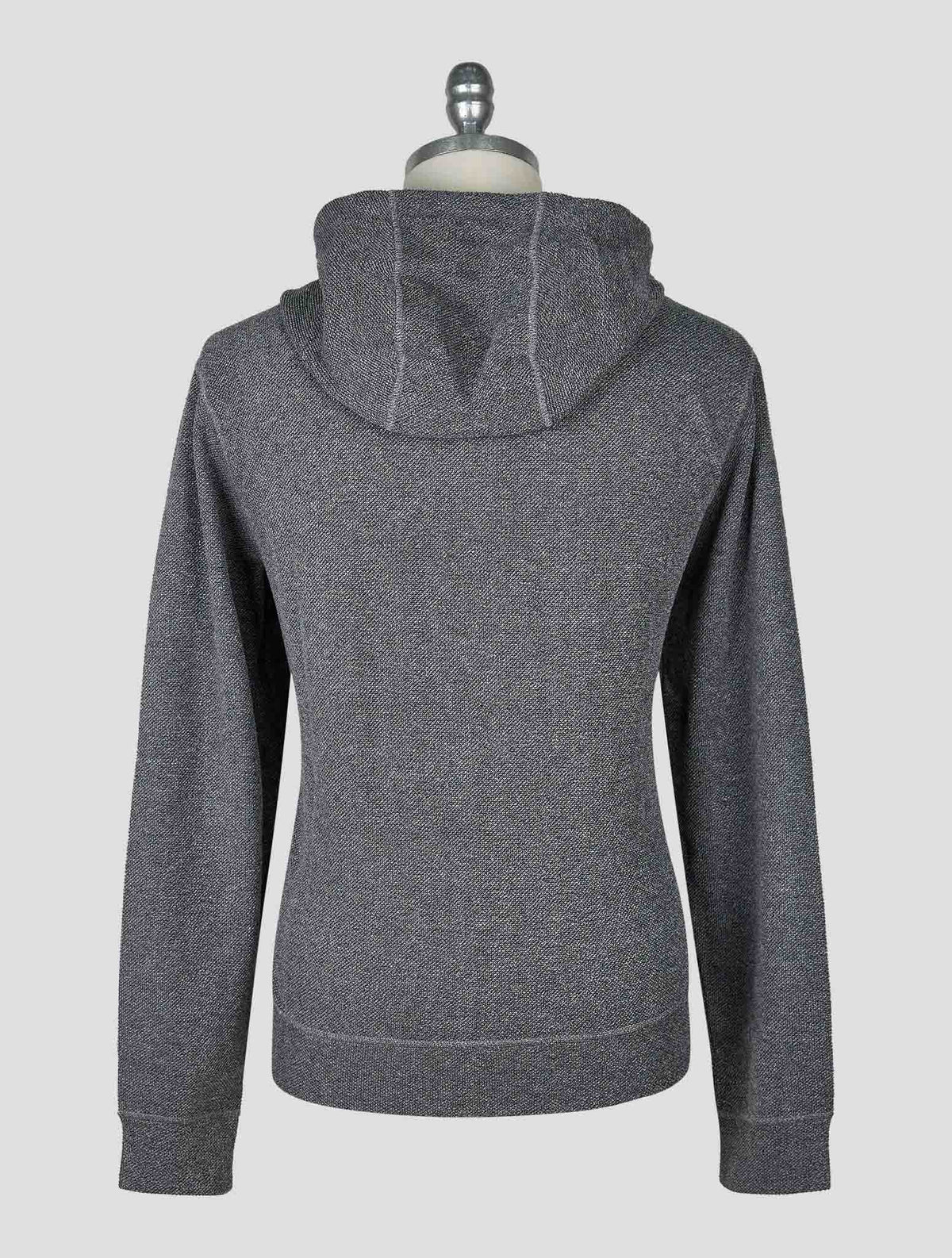 Kiton Knt Gray Cotton Pa Sweater Full Zip