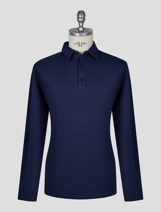 Kiton Knt Dark Blue Sweater Polo