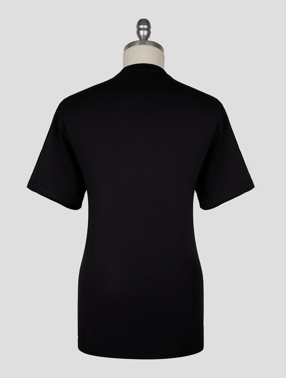 Kiton Knt Black Cotton T-Shirt