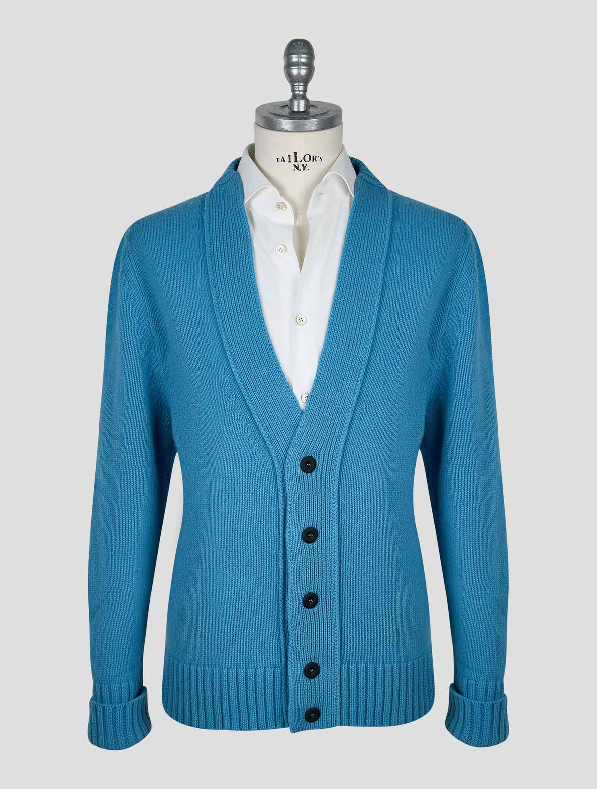 Kiton Knt Mint Virgin Wool Cardigan