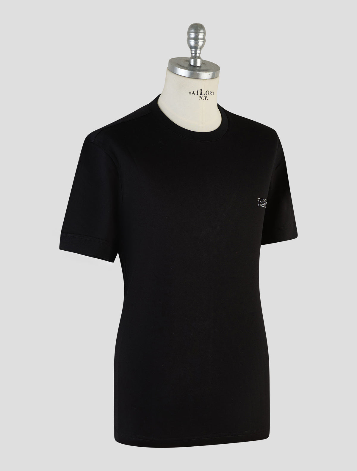 Kiton Knt Black Cotton T-Shirt