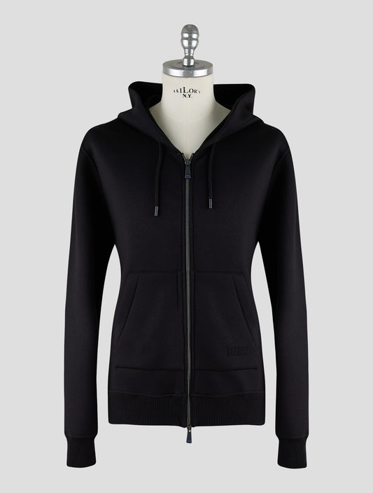Kiton Knt Black Viscose Ea Sweater Full Zip