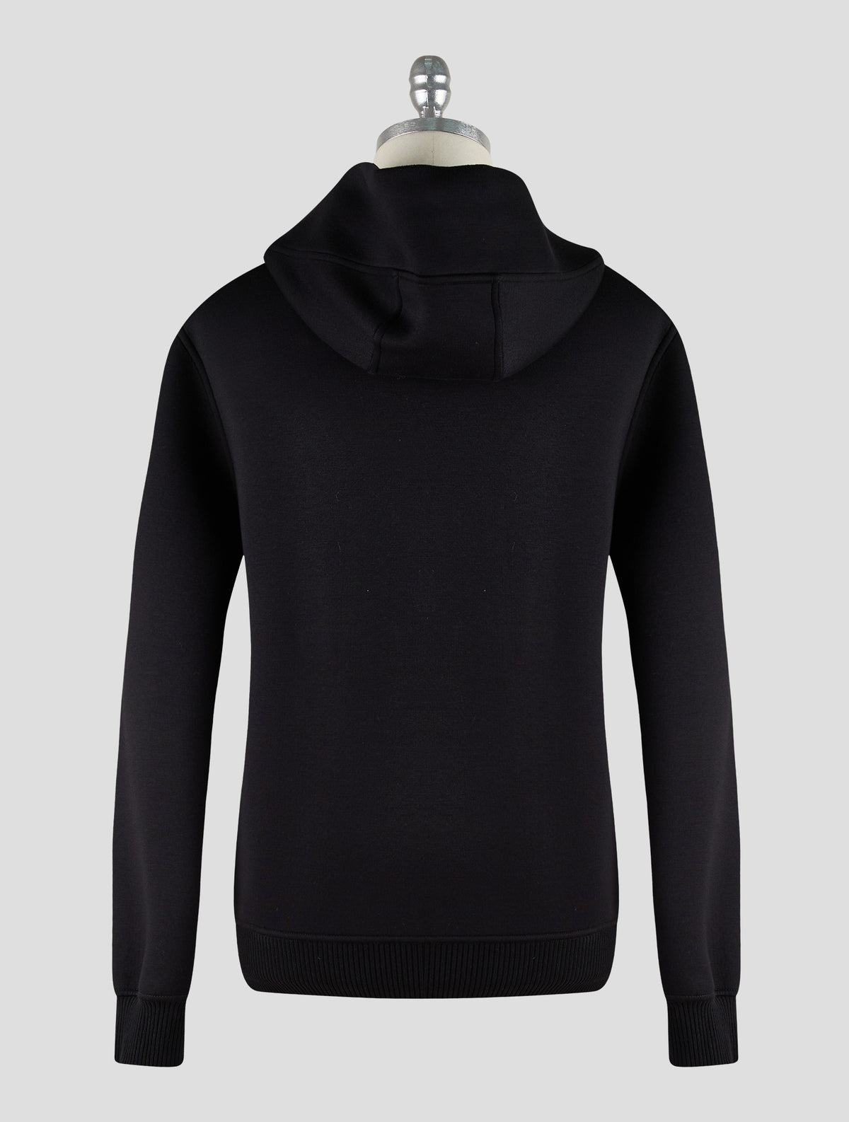 Kiton Knt Black Viscose Ea Sweater Full Zip