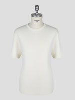Kiton Knt White Cotton Polo