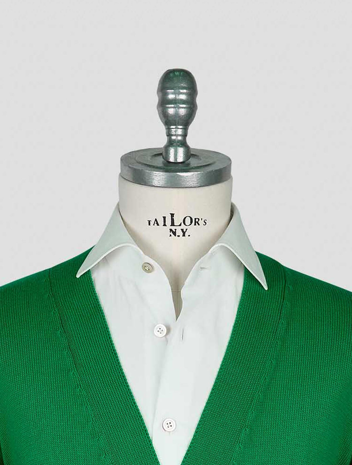 Kiton Knt Green Cotton Cardigan