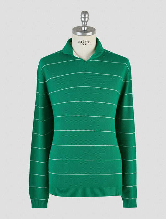 Kiton knt Green Cotton Polo