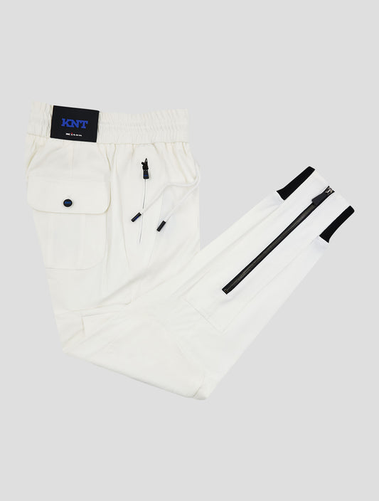 Kiton Knt White Pa Ea Jogging Cargo Pants