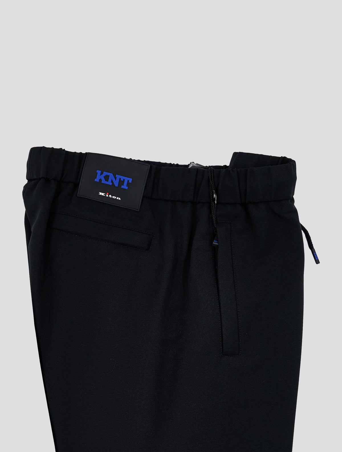 Kiton Knt Black Wool Pa Ea Pants