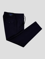 Kiton Knt Dark Blue Wool Pants