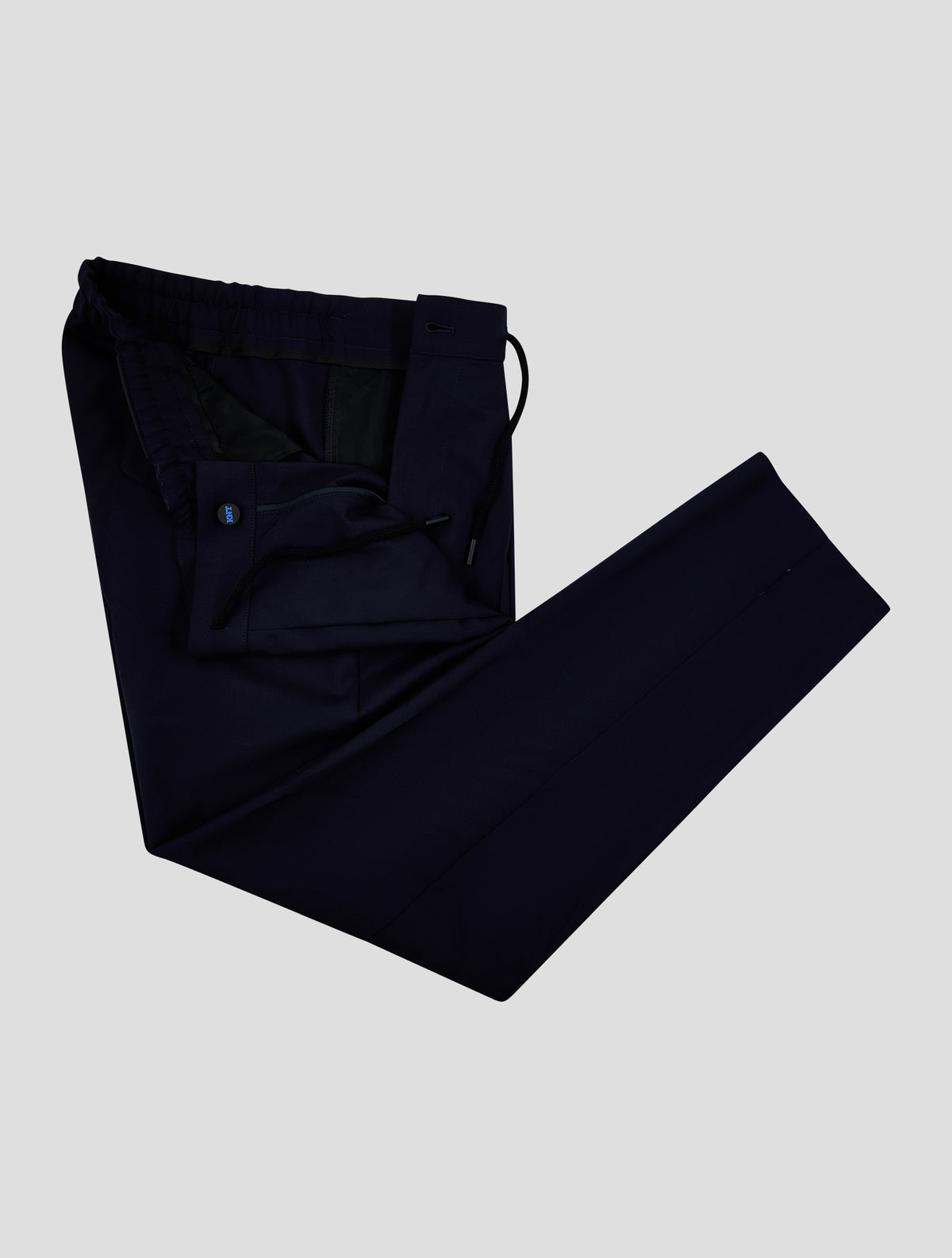 Kiton Knt Dark Blue Wool Pants