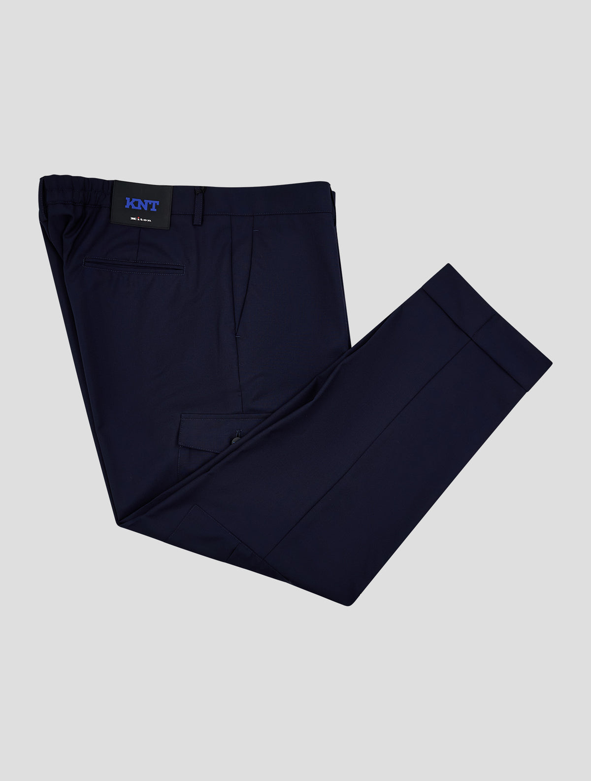 Kiton Knt Dark Blue Wool Pants