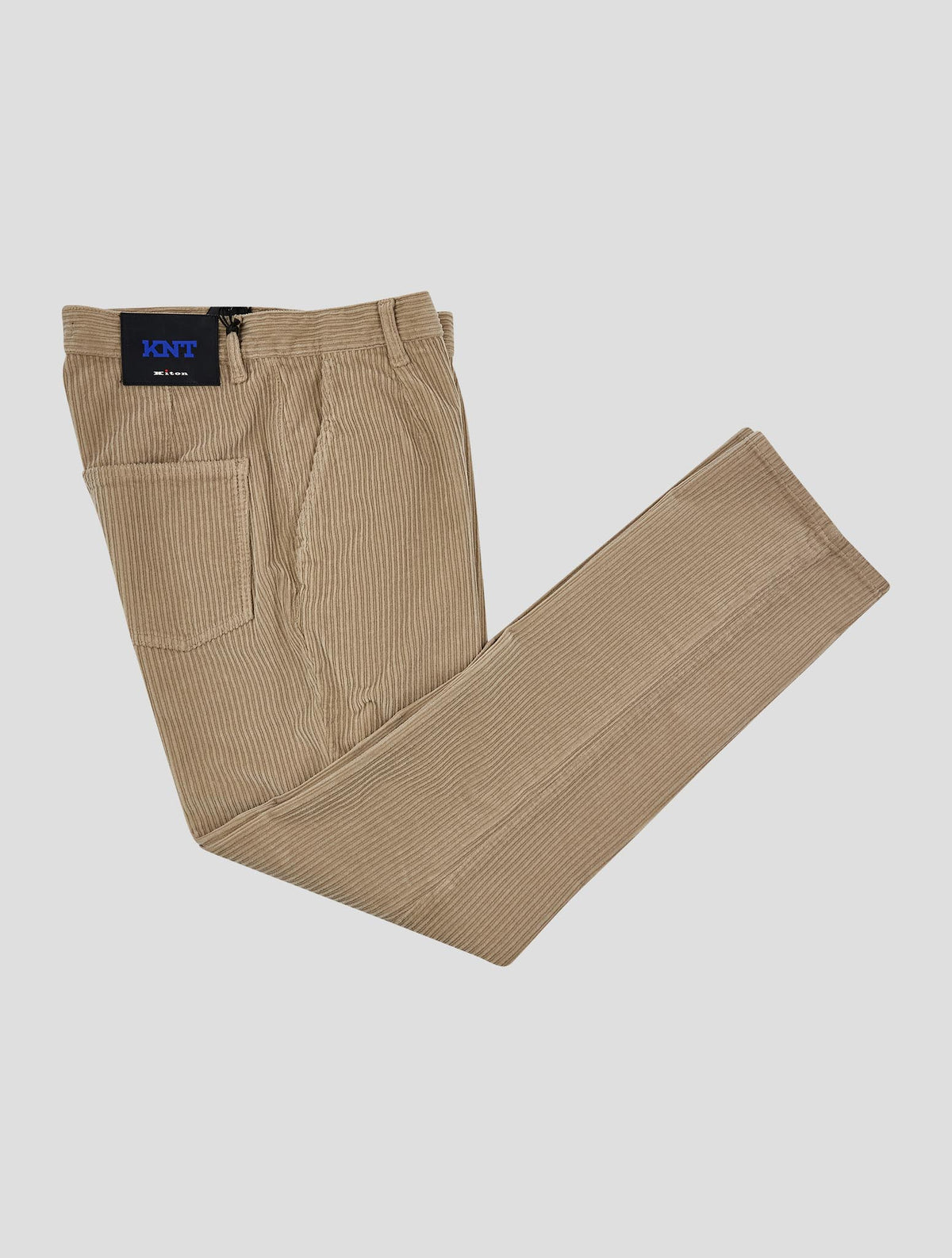Kiton Knt Beige Cotton Ea Velvet Pants