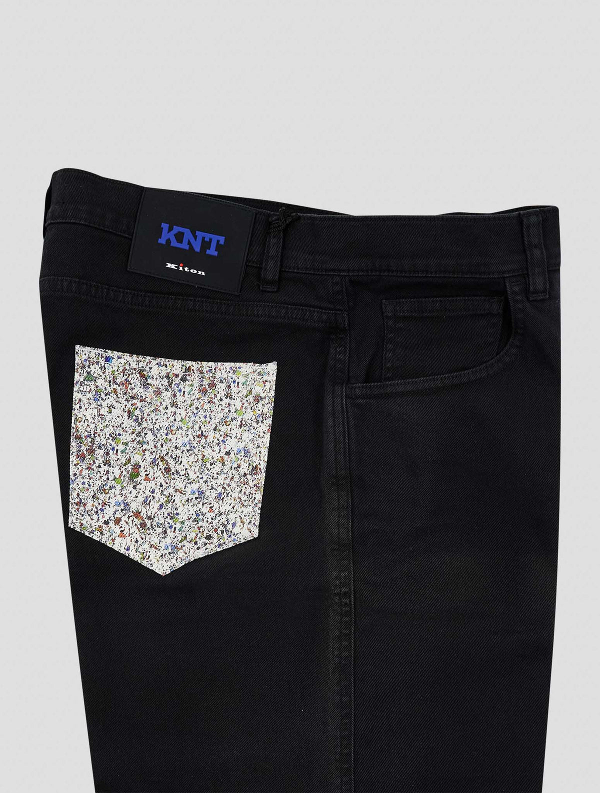 Kiton Knt Black Cotton Ea Jeans