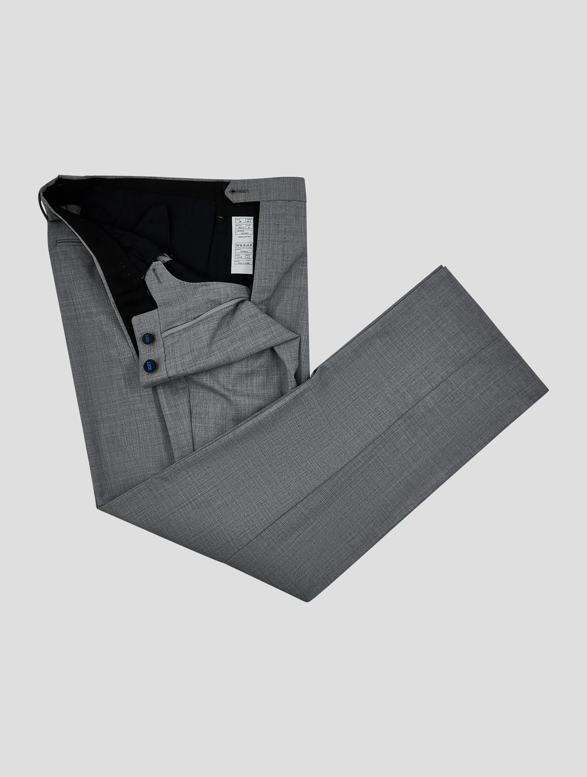 Kiton Knt Gray Wool Pants