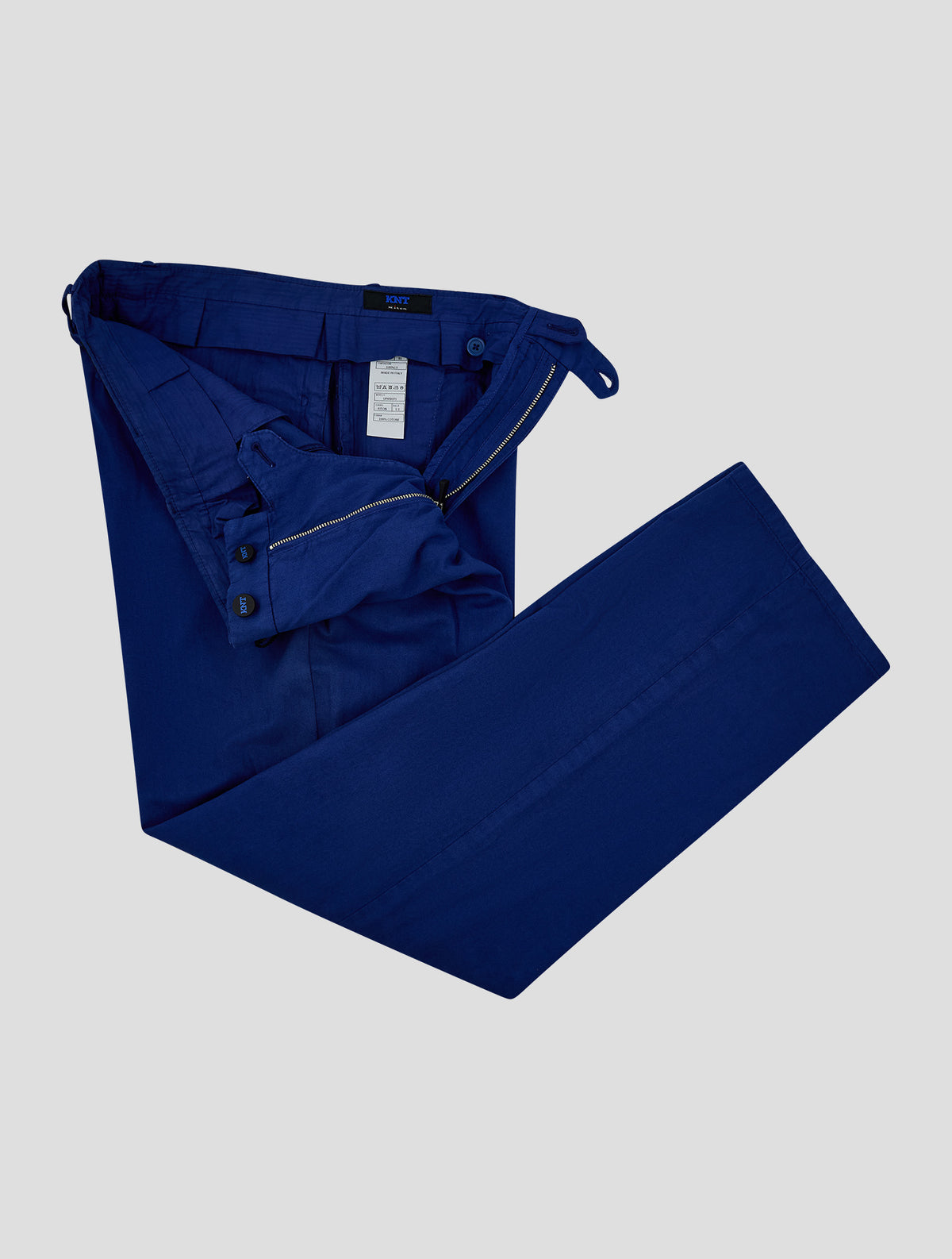 Kiton Knt Blue Wool Pants
