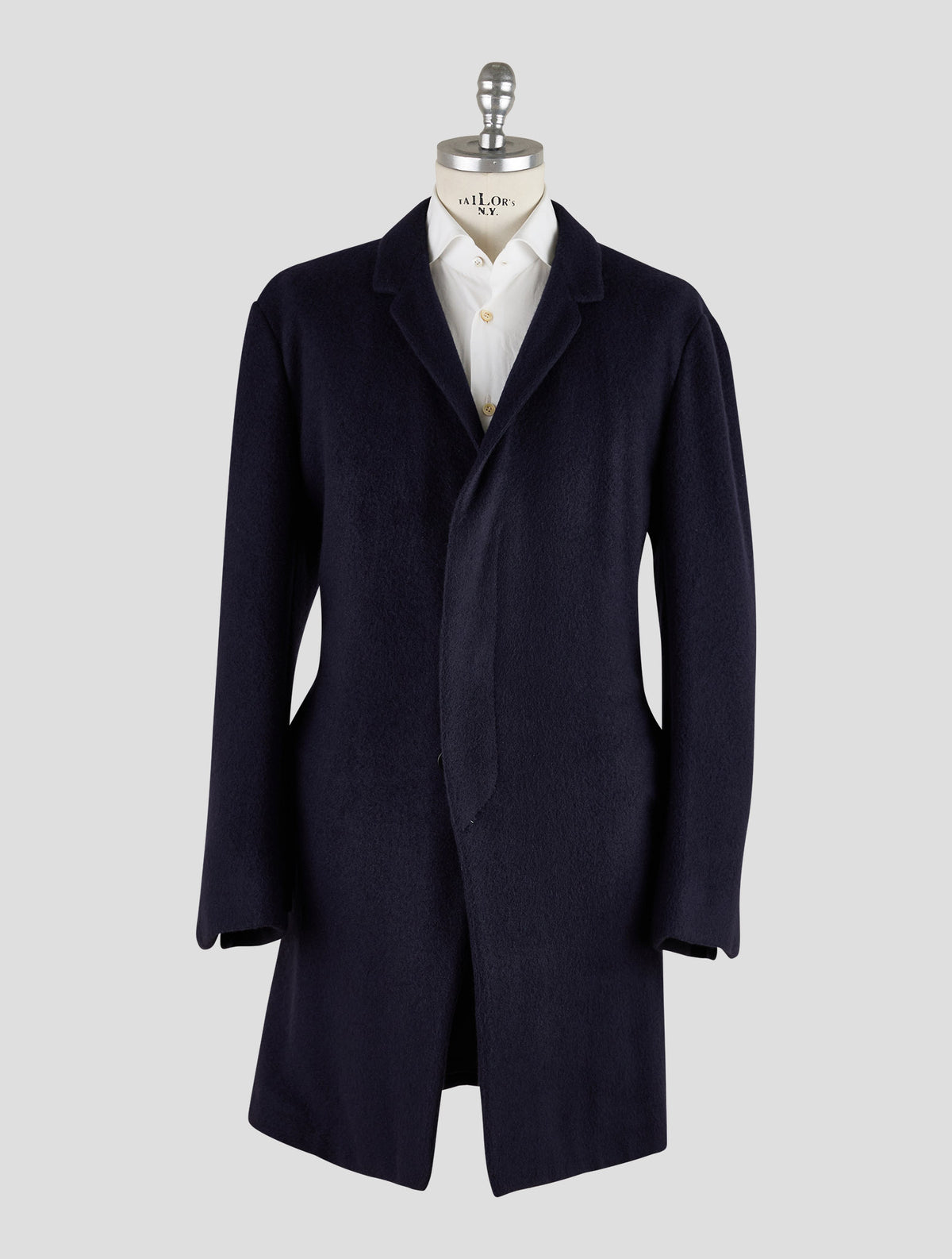 Kiton Knt Dark Blue Cashmere Pa Overcoat