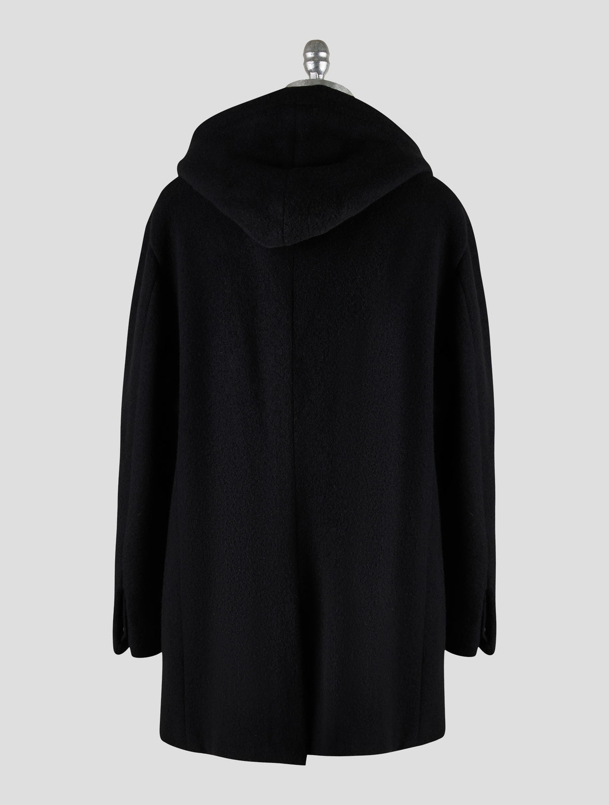 Kiton Knt Black Cashmere Pa Overcoat