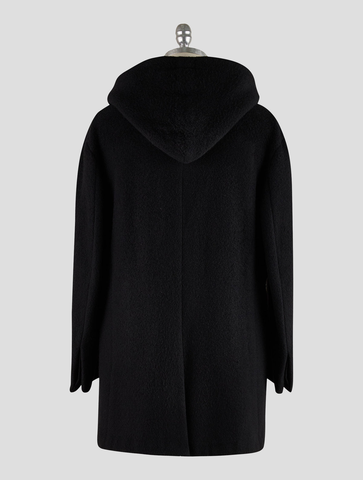 Kiton Knt Black Cashmere Pa Overcoat