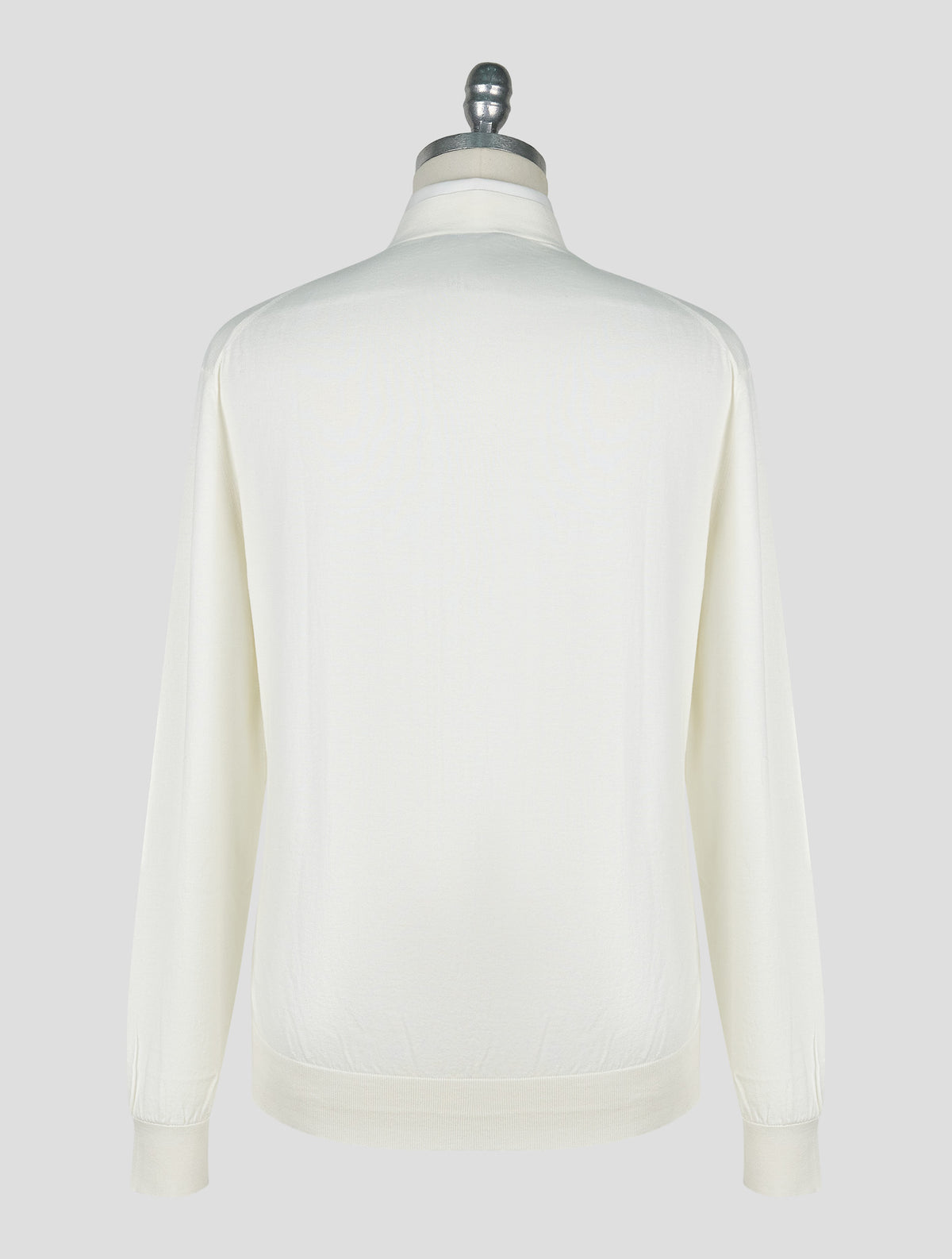 Kiton Knt White Cotton Cardigan