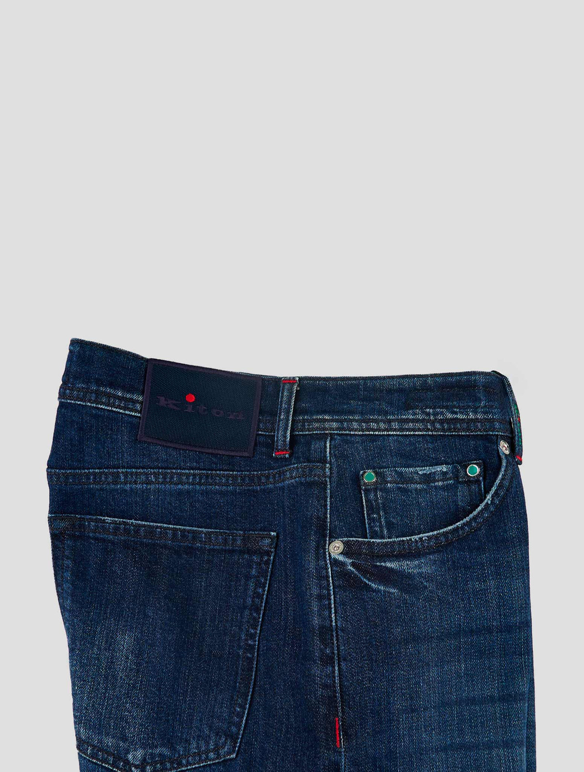 Kiton Blue Cotton Ea Jeans